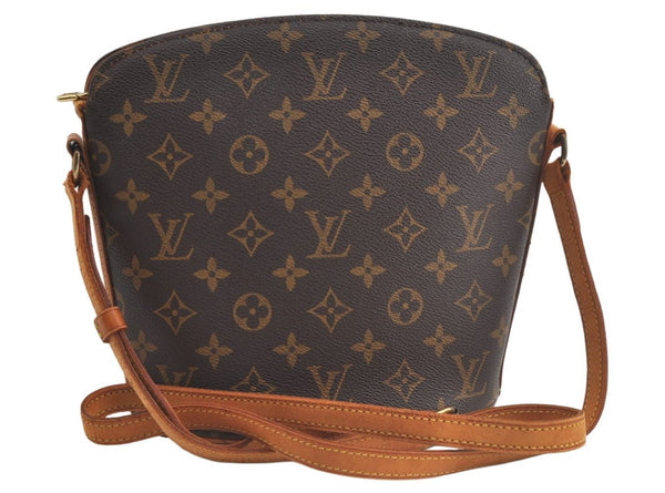 Authentic Louis Vuitton Monogram Drouot Shoulder Cross Body Bag M51290 LV 4728K