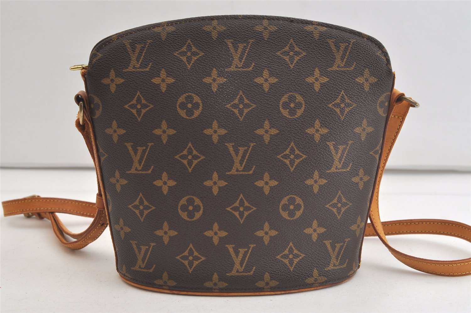 Authentic Louis Vuitton Monogram Drouot Shoulder Cross Body Bag M51290 LV 4728K