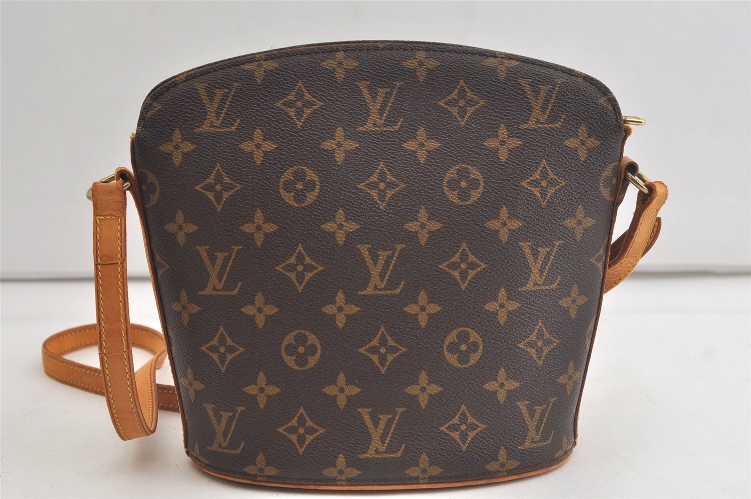 Authentic Louis Vuitton Monogram Drouot Shoulder Cross Body Bag M51290 LV 4728K