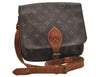 Authentic Louis Vuitton Monogram Cartouchiere MM M51253 Shoulder Bag Junk 4729J