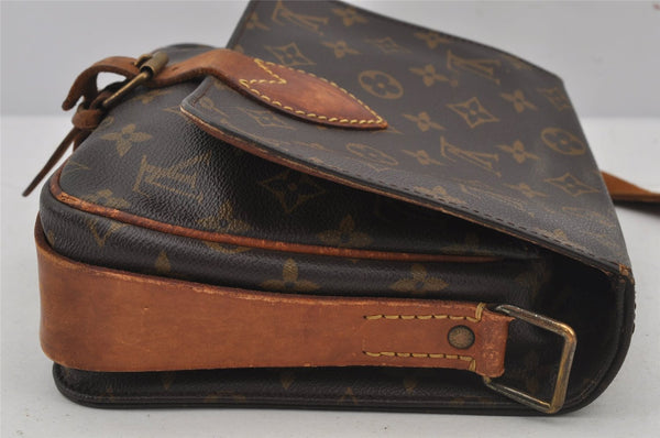 Authentic Louis Vuitton Monogram Cartouchiere MM M51253 Shoulder Bag Junk 4729J
