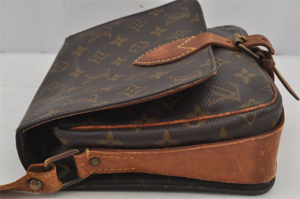 Authentic Louis Vuitton Monogram Cartouchiere MM M51253 Shoulder Bag Junk 4729J