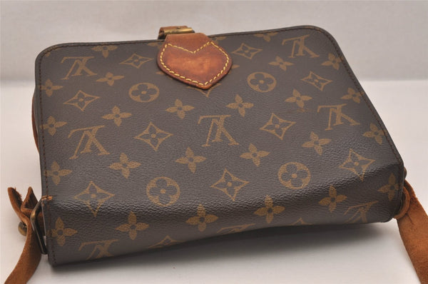 Authentic Louis Vuitton Monogram Cartouchiere MM M51253 Shoulder Bag Junk 4729J