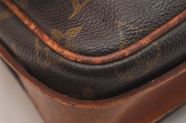 Authentic Louis Vuitton Monogram Cartouchiere MM M51253 Shoulder Bag Junk 4729J