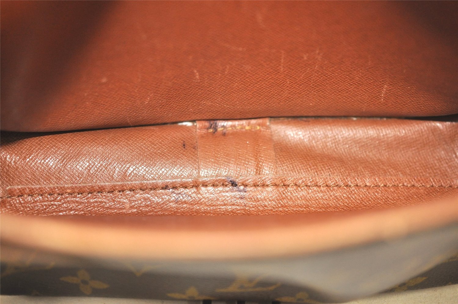 Authentic Louis Vuitton Monogram Cartouchiere MM M51253 Shoulder Bag Junk 4729J