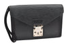 Authentic Louis Vuitton Epi Sellier Dragonne Clutch Bag Black M52762 LV 4729K