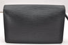 Authentic Louis Vuitton Epi Sellier Dragonne Clutch Bag Black M52762 LV 4729K