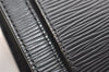 Authentic Louis Vuitton Epi Sellier Dragonne Clutch Bag Black M52762 LV 4729K