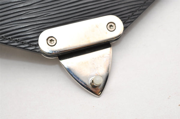 Authentic Louis Vuitton Epi Sellier Dragonne Clutch Bag Black M52762 LV 4729K