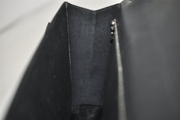 Authentic Louis Vuitton Epi Sellier Dragonne Clutch Bag Black M52762 LV 4729K