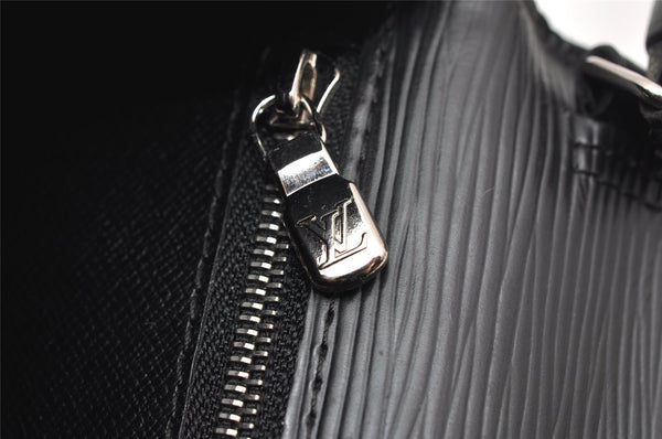 Authentic Louis Vuitton Epi Sellier Dragonne Clutch Bag Black M52762 LV 4729K