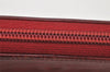 Authentic CHANEL Calf Skin CoCo Mark Zip Long Wallet Purse Red 4730K