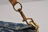 Auth Louis Vuitton Monogram Denim Mini Pleaty Shoulder Bag Blue M95050 LV 4731J