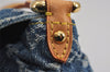 Auth Louis Vuitton Monogram Denim Mini Pleaty Shoulder Bag Blue M95050 LV 4731J