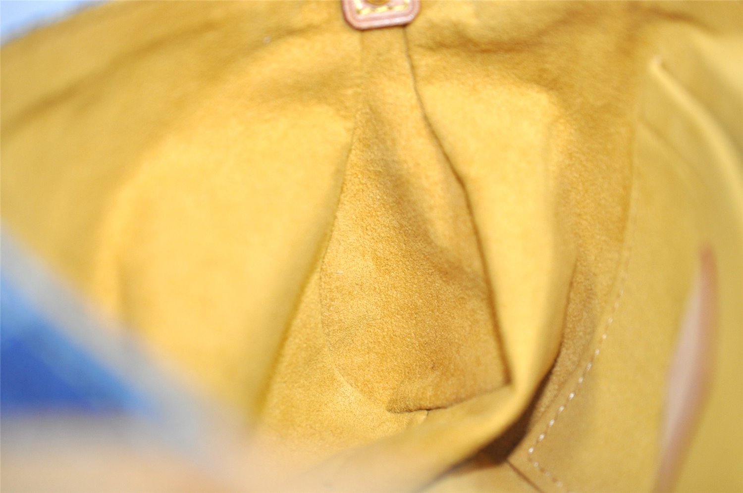 Auth Louis Vuitton Monogram Denim Mini Pleaty Shoulder Bag Blue M95050 LV 4731J