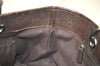 Authentic GUCCI Eclipse Tote Hand Bag GG Canvas Leather 120844 Brown 4732K