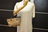 Authentic GUCCI Eclipse Tote Hand Bag GG Canvas Leather 120844 Brown 4732K