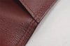 Authentic Cartier Must de Cartier Clutch Hand Bag Leather Bordeaux Red 4733J