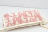 Authentic Christian Dior Trotter Vintage Cometic Pouch Purse Pile Pink 4733K