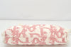 Authentic Christian Dior Trotter Vintage Cometic Pouch Purse Pile Pink 4733K