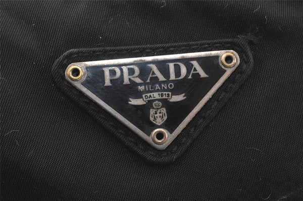 Authentic PRADA Vintage Nylon Tessuto Shoulder Cross Body Bag Purse Black 4734K