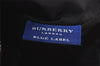 Authentic BURBERRY BLUE LABEL Check Hand Tote Bag Nylon Leather Black 4735I