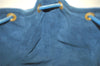 Authentic Louis Vuitton Epi Petit Noe Shoulder Drawstring Bag M44105 Blue 4736I