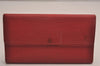 Auth Louis Vuitton Epi Porte Tresor International Wallet Red M63387 LV 4736J