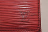 Auth Louis Vuitton Epi Porte Tresor International Wallet Red M63387 LV 4736J