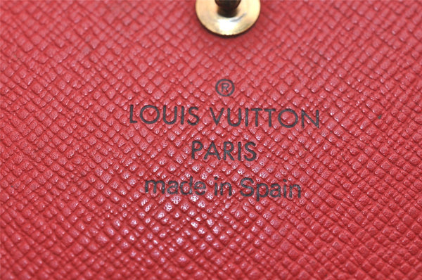 Auth Louis Vuitton Epi Porte Tresor International Wallet Red M63387 LV 4736J