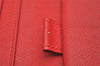 Auth Louis Vuitton Epi Porte Tresor International Wallet Red M63387 LV 4736J