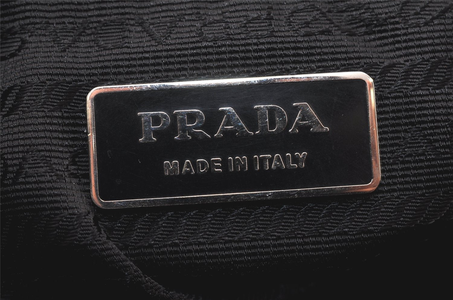 Authentic PRADA Nylon Tessuto Leather Shoulder Cross Body Bag Purse Black 4736K