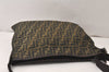 Authentic FENDI Zucca Shoulder Cross Body Bag Nylon Leather Brown 4737K