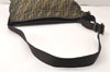 Authentic FENDI Zucca Shoulder Cross Body Bag Nylon Leather Brown 4737K