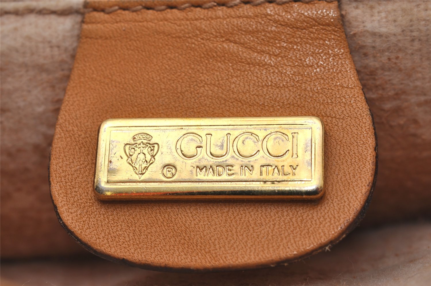 Authentic GUCCI Micro GG PVC Leather Shoulder Cross Body Bag Purse Brown 4738I