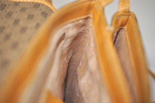 Authentic GUCCI Micro GG PVC Leather Shoulder Cross Body Bag Purse Brown 4738I