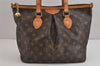 Authentic Louis Vuitton Monogram Palermo PM Shoulder Tote Bag M40145 LV 4738J