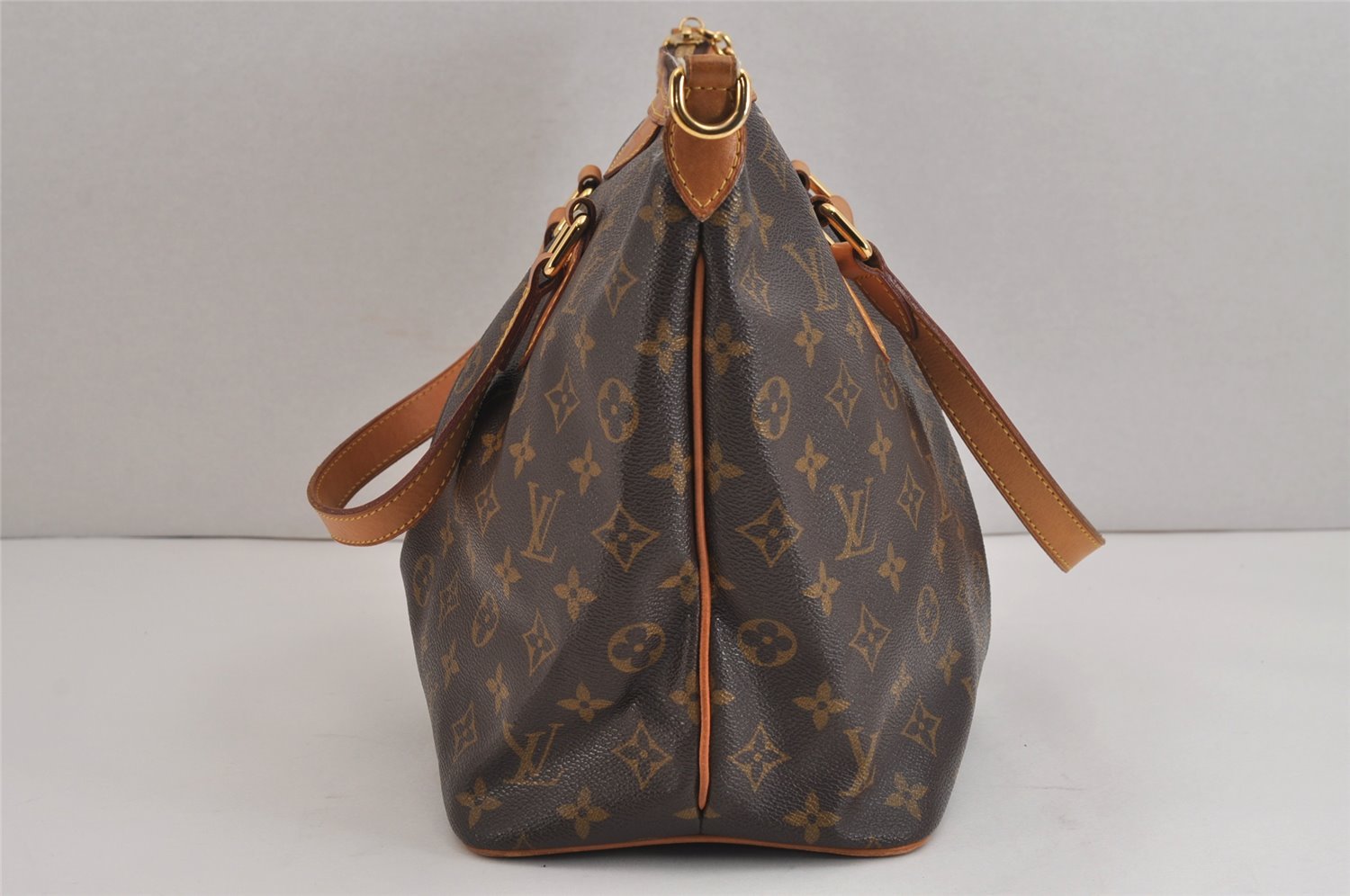 Authentic Louis Vuitton Monogram Palermo PM Shoulder Tote Bag M40145 LV 4738J