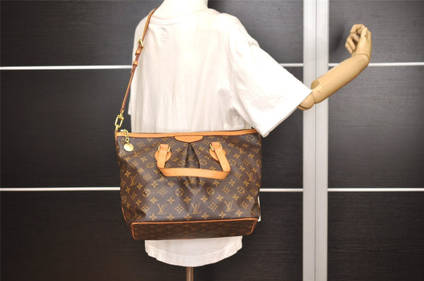 Authentic Louis Vuitton Monogram Palermo PM Shoulder Tote Bag M40145 LV 4738J