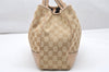 Authentic GUCCI Princy GG Canvas Leather Shoulder Tote Bag 163805 Beige 4738K