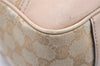 Authentic GUCCI Princy GG Canvas Leather Shoulder Tote Bag 163805 Beige 4738K
