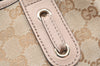 Authentic GUCCI Princy GG Canvas Leather Shoulder Tote Bag 163805 Beige 4738K