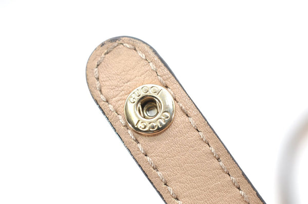 Authentic GUCCI Princy GG Canvas Leather Shoulder Tote Bag 163805 Beige 4738K