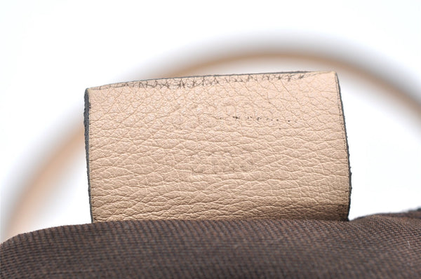 Authentic GUCCI Princy GG Canvas Leather Shoulder Tote Bag 163805 Beige 4738K