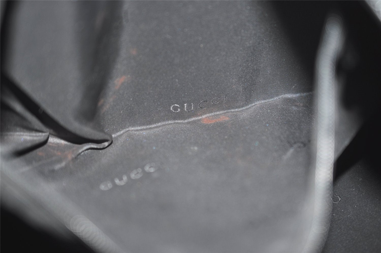 Authentic GUCCI Vintage Shoulder Cross Body Bag Nylon Leather Black  4739I