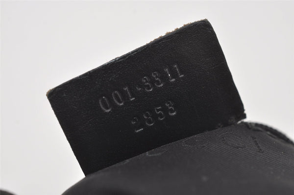 Authentic GUCCI Vintage Shoulder Cross Body Bag Nylon Leather Black  4739I