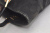 Authentic GUCCI Vintage Shoulder Tote Bag GG Canvas Leather 0021098 Black 4740K
