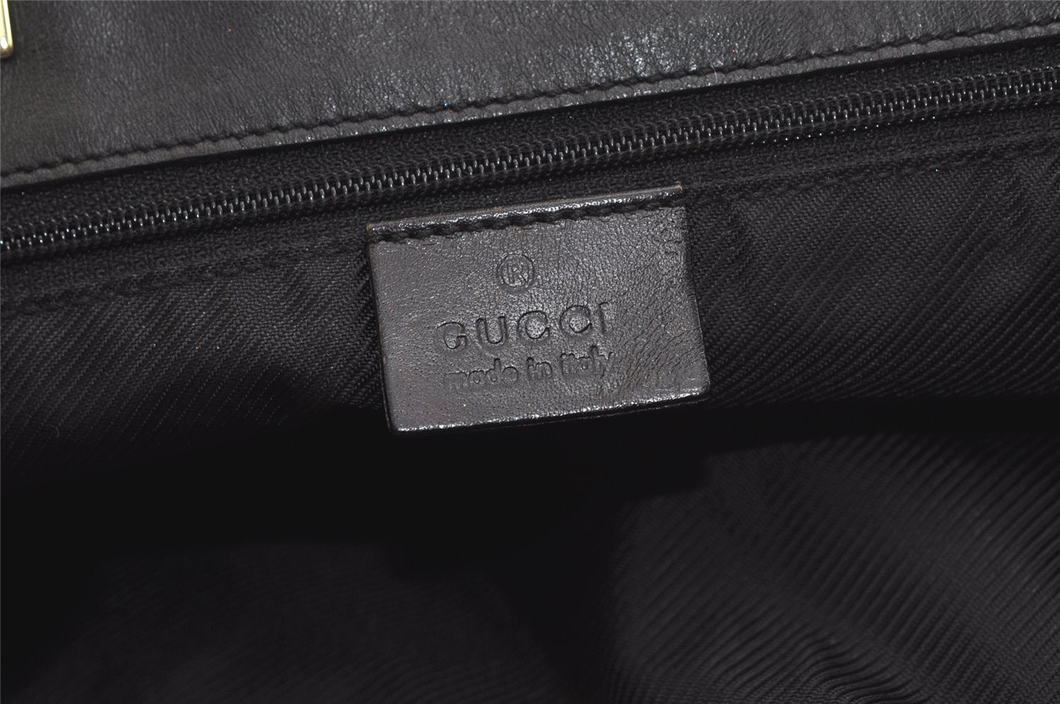 Authentic GUCCI Vintage Shoulder Tote Bag GG Canvas Leather 0021098 Black 4740K