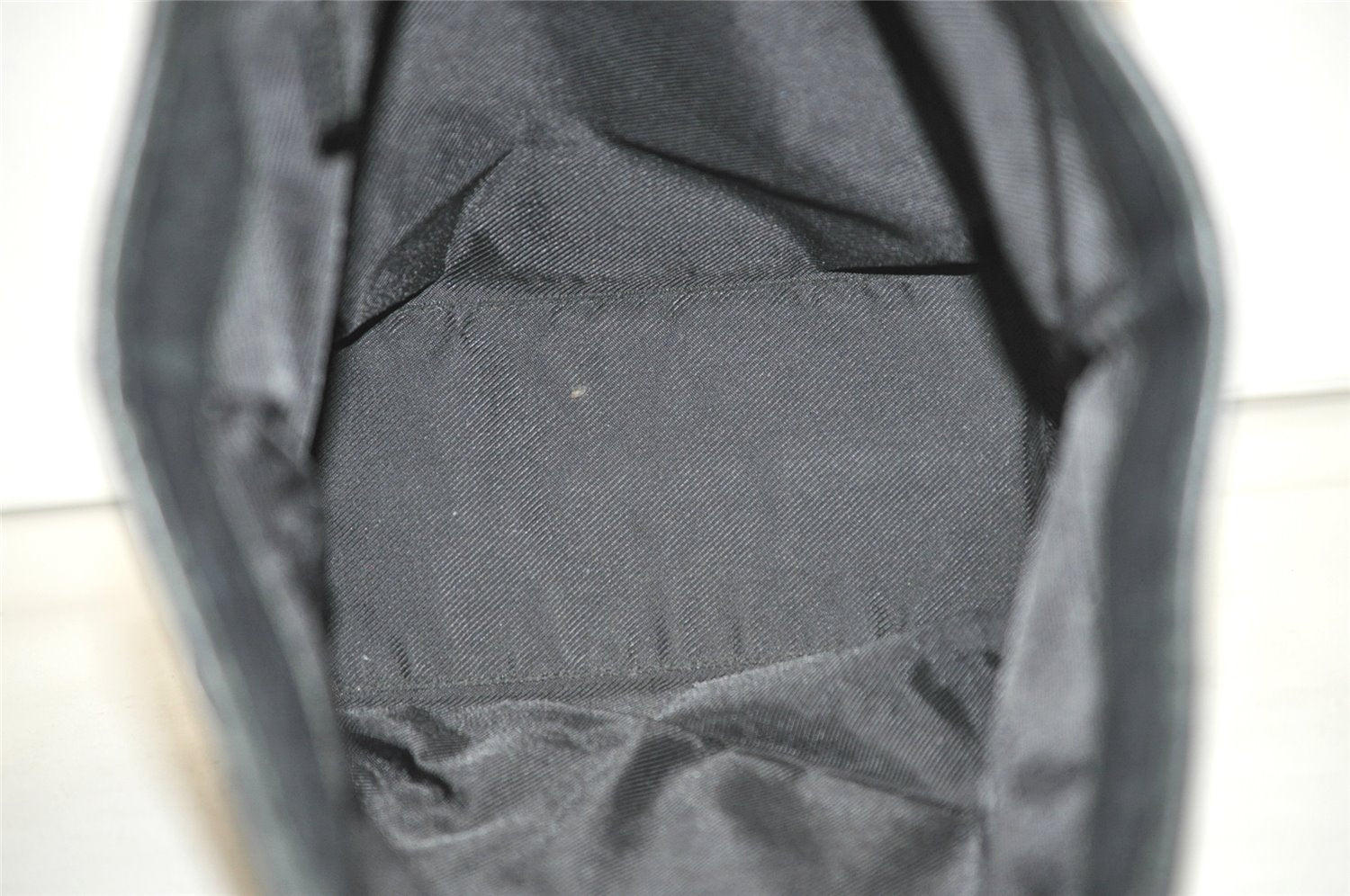 Authentic GUCCI Vintage Shoulder Tote Bag GG Canvas Leather 0021098 Black 4740K