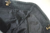 Authentic GUCCI Vintage Shoulder Tote Bag GG Canvas Leather 0021098 Black 4740K
